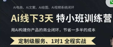 AI实操培训第20-21期线下，0基础保姆级教程，3月最新整理，企业获客、降本增效、打造超级个体-副业网